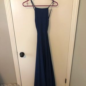 Lulus long wedding guest dress!